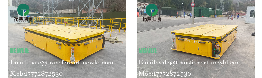 20ton trackless trolley for molds，transfer cart manufacturer,electric without rail transfer trolley,Steerable trackless transfer cart,omnidirectional transfer cart