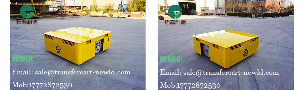 trackless transfer cart, transfer cart manufacturer, electric without rail transfer car, handling trolley with a DC Motor, Material Transfer Car, Battery Steerable Transfer Cart