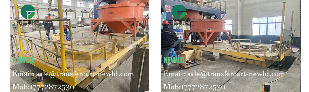 transfer cart manufacturer,motorized heavy duty transfer trolley,customized rotation table transfer car,electric rail track transfer vehicle,remote control transfer cart