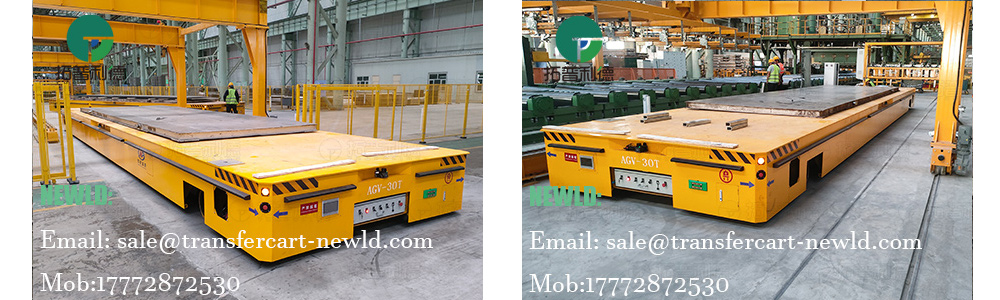 trackless transfer cart,autimated guided vehicle,motorized heavy duty transfer trolley,Turning steerable Movable Trolley,Mecanum wheel solution/transfer cart