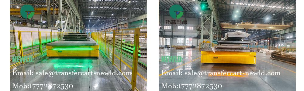 trackless transfer cart,transfer cart manufacturer,motorized heavy duty transfer cart,20 tons battery operated transfer cart,automated guided vehicle