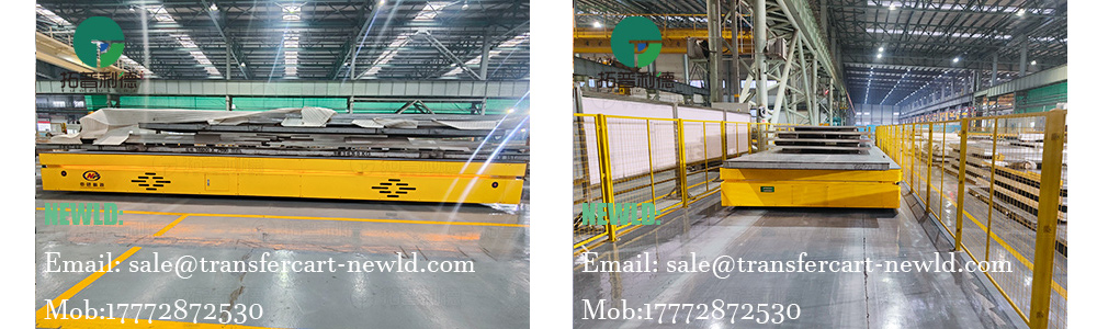 trackless transfer cart,transfer cart manufacturer,motorized heavy duty transfer cart,20 tons battery operated transfer cart,automated guided vehicle