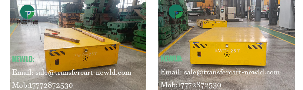 battery operated trackless transfer cart, transfer cart manufacturer, Warehouse 25 tons transfer trolley, heavy duty industrial motorized rail cart, 25t battery operated transfer cart