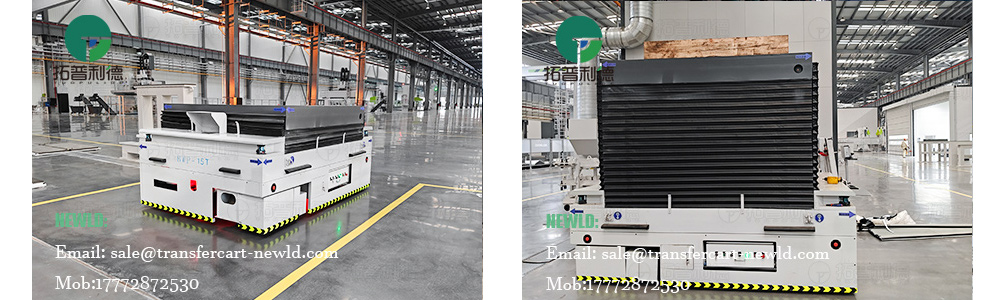 trackless transfer cart,heavy duty motorized transfer trolley,15 tons electric transfer vehicle,hydraulic lifting transfer cart,battery operated transfer trolley