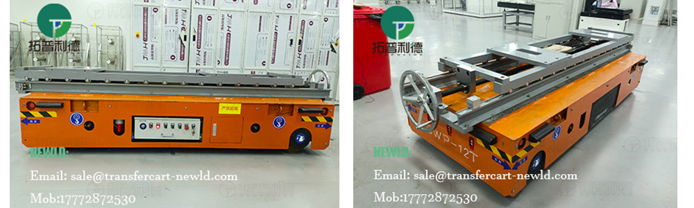 trackless transfer cart,12 tons trackless transfer trolley,heavy duty motorized transfer vehicle,without rail transfer cart,customized battery operated transfer cart