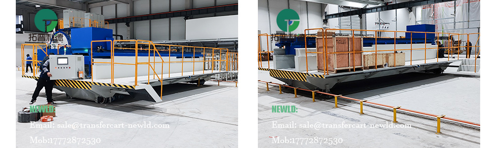 5 Tonne Rail Guided Vehicle,Vacuum Furnace Docking RGV,Safety Sliding Line Powered RGV,Heavy Duty Rail Transfer Cart