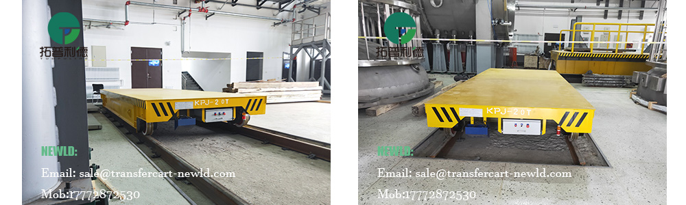 Cable Drum Powered Rail Transfer Cart,20 Ton Electric Rail Transfer Cart,Heavy Duty Sandblasting Transfer Cart