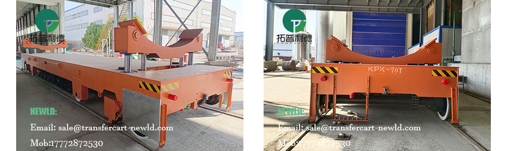 battery powered rail guided vehicle,70 tons rail transfer cart,heavy load transfer cart with hydraulic lift