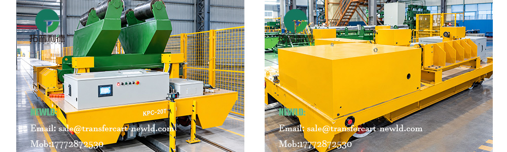 rail guided vehicle,40 tons industrial RGV,conductor rail powered RGV