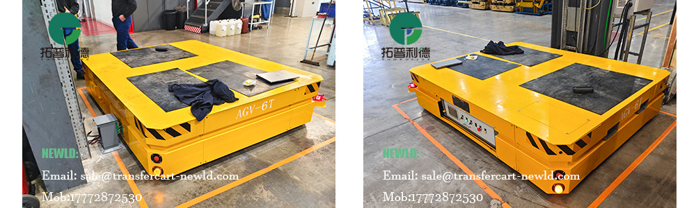 6 ton trackless AGV,heavy duty mold transfer cart,lithium battery AGV cart